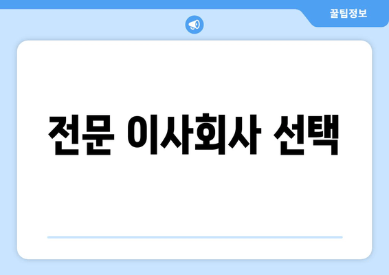 전문 이사회사 선택