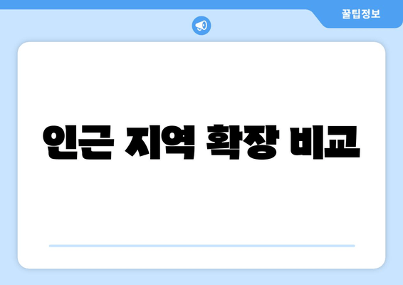 인근 지역 확장 비교