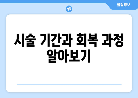 시술 기간과 회복 과정 알아보기