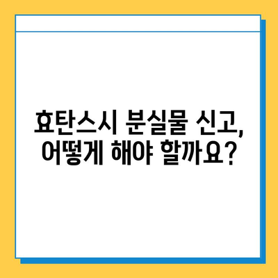 효탄스시에서 소지품 잃어버렸을 때, 어떻게 해야 할까요? | 분실물 신고, 찾는 방법, 주의 사항