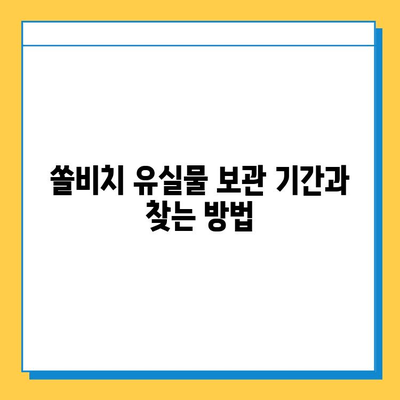쏠비치 분실물 찾기| 유실물 보관 및 찾는 방법 완벽 가이드 | 쏠비치, 분실물센터, 유실물