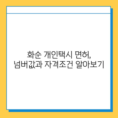 전라남도 화순군 화순읍 개인택시 면허 매매 가격| 오늘 시세 확인 및 양수 교육 | 번호판, 넘버값, 자격조건, 월수입