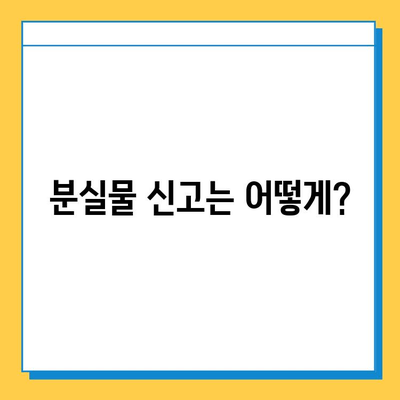 KTX 분실물 발견 시, 내가 해야 할 일 | 분실물 신고, 찾는 방법, 주의 사항