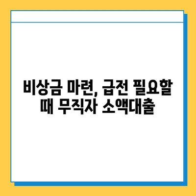 무직자 소액대출 가능한 곳| 조건, 금리, 신청 방법 총정리 | 비상금 마련, 급전 대출, 저신용자 대출