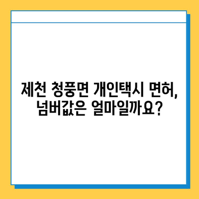 제천 청풍면 개인택시 면허 매매 가격| 오늘 시세 확인 & 자격조건, 월수입, 양수교육 안내 | 넘버값, 번호판