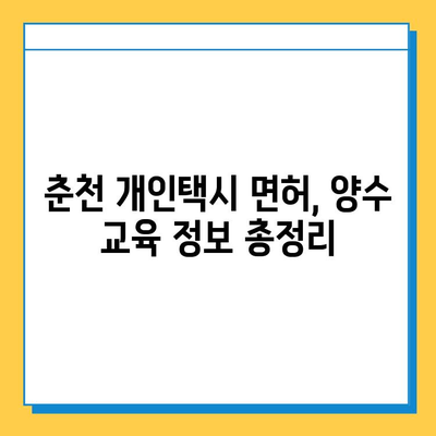 춘천 소양로3동 개인택시 면허 매매 가격 상세 분석| 오늘 시세, 넘버값, 자격조건, 월수입, 양수교육 | 강원도, 택시, 면허, 매매, 가격