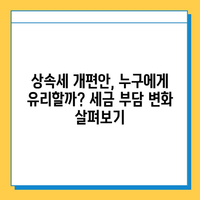 상속세 최고 세율 40%로, 자녀 공제 5억씩? 종부세 폐지는 빠졌다! | 상속세 개편안, 자녀 공제, 종부세, 부동산, 세금