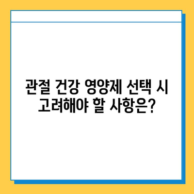 관절 건강 지키기| 호주 추천 관절연골 영양제 & 고려 사항 | 관절 통증, 연골 재생, 건강 기능 식품
