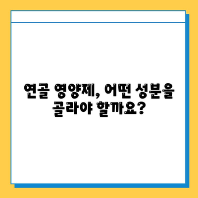 연골 건강 지키기, 영양제 선택이 중요한 이유 | 연골 영양제, 관절 건강, 효과적인 선택