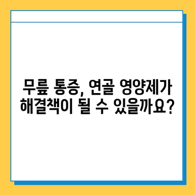 무릎 통증, 관절 연골 영양제로 관리하세요! | 무릎 통증 완화, 관절 건강, 영양제 추천, 효과적인 관리법