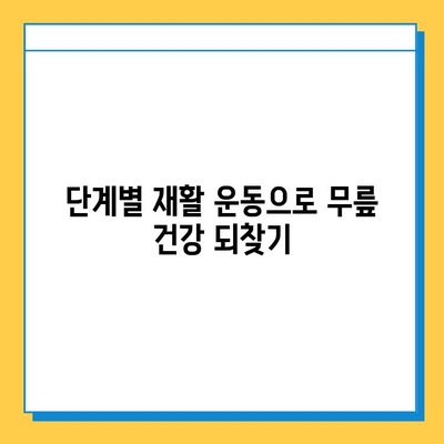 반월상 연골 파열 복합 수술 후 성공적인 재활| 단계별 가이드 | 재활 운동, 회복 기간, 전문가 조언