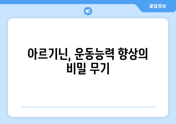 운동체력 향상을 위한 아르기닌| 부작용 없이 효과적으로 사용하는 방법 | 아르기닌 효능, 복용법, 주의사항