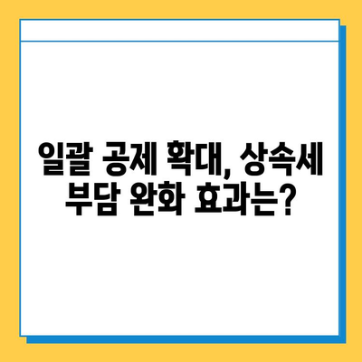 야당, 상속세 완화 제안| 일괄 공제 확대 및 배우자 공제 5억→10억 | 상속세 개편, 부동산, 재산세, 세금 정책