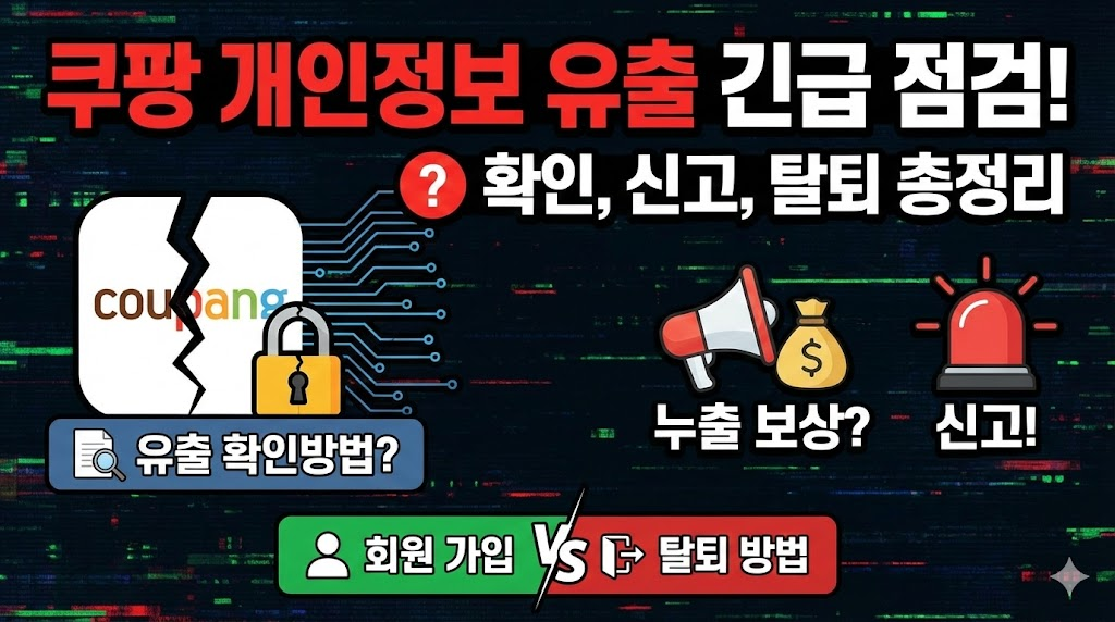 쿠팡 개인정보 누출